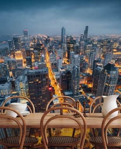 lyser op chicago natten tapet lyser op chicago natten tapet