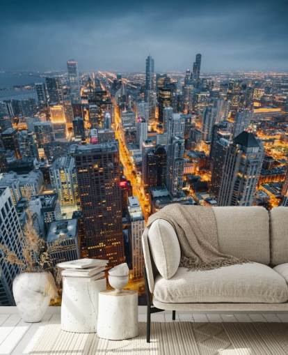 upplyst Chicago på natten tapeter upplyst Chicago på natten tapeter