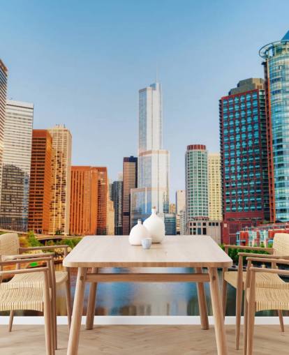 färgglada Chicago stad tapeter färgglada Chicago stad tapeter