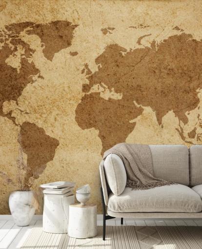 Brown Textured World Map Wallpaper Brown Textured World Map Wallpaper