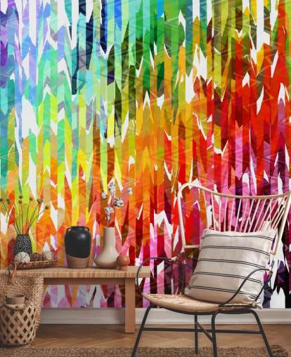 Abstrakte bunte Regenbogen Linien Wallpaper Abstrakte bunte Regenbogen Linien Wallpaper