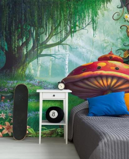 papier peint mural de fées appelé Enchanted Forest de Philip Straub pour les chambres d'enfants et les crèches papier peint mural de fées appelé Enchanted Forest de Philip Straub pour les chambres d'enfants et les crèches