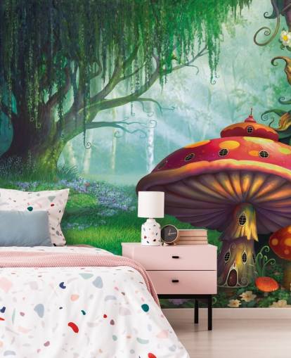 Feentapete namens Enchanted Forest von Philip Straub für Kinder- und Kinderzimmer Feentapete namens Enchanted Forest von Philip Straub für Kinder- und Kinderzimmer