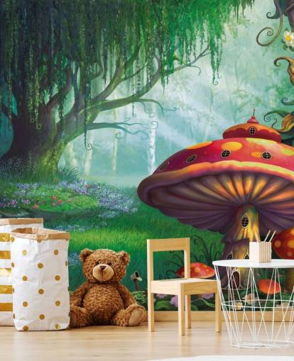 fairy wallpaper mural called Enchanted Forest by Philip Straub for kid's bedrooms and nurseries fairy wallpaper mural called Enchanted Forest by Philip Straub for kid's bedrooms and nurseries
