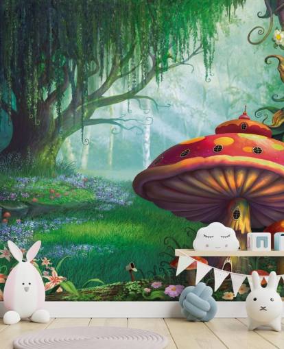 fairy wallpaper mural called Enchanted Forest by Philip Straub for kid's bedrooms and nurseries fairy wallpaper mural called Enchanted Forest by Philip Straub for kid's bedrooms and nurseries