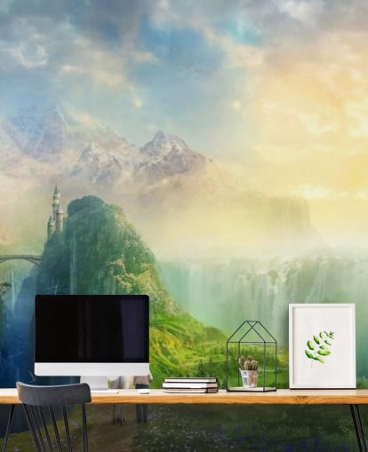 Murale Paysage Fantastique Cascade Murale Paysage Fantastique Cascade