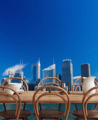 blue skies over sydney city skyline wallpaper blue skies over sydney city skyline wallpaper