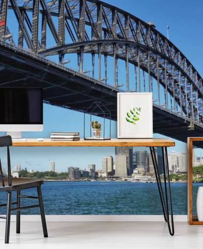 grondaanzicht van sydney bridge behang grondaanzicht van sydney bridge behang