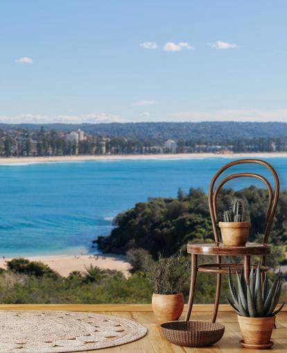 Manly Beach Australia - Panoramisch behang Manly Beach Australia - Panoramisch behang