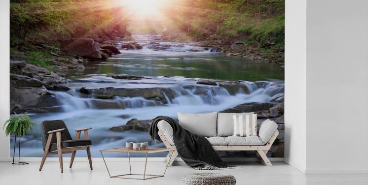Mountain River Baggrund