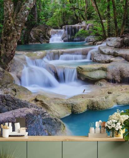 Smooth Waterfall Wall Mural Smooth Waterfall Wall Mural