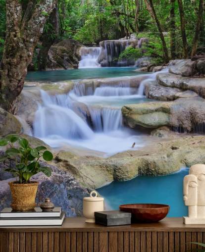 Smooth Waterfall Wall Mural Smooth Waterfall Wall Mural