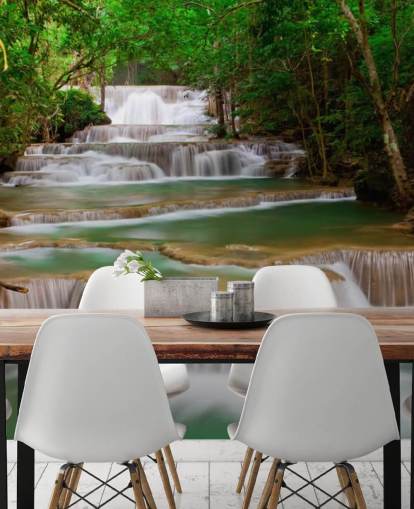 Tropical Waterfall Wall Mural Tropical Waterfall Wall Mural