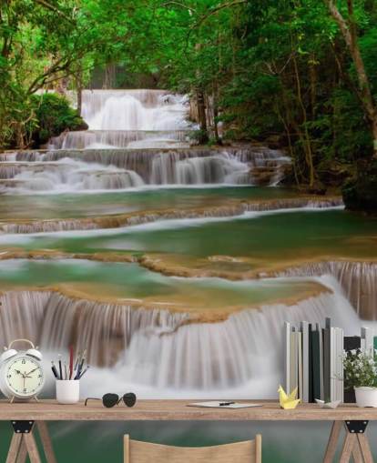 Tropisches Wasserfall-Wandbild Tropisches Wasserfall-Wandbild