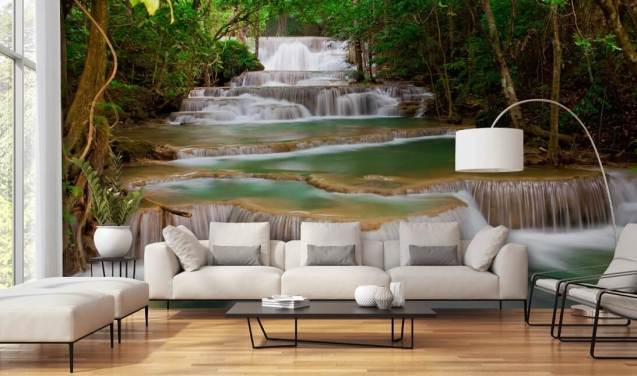 Waterfall Wallpaper & Wall Murals | Wallsauce UK