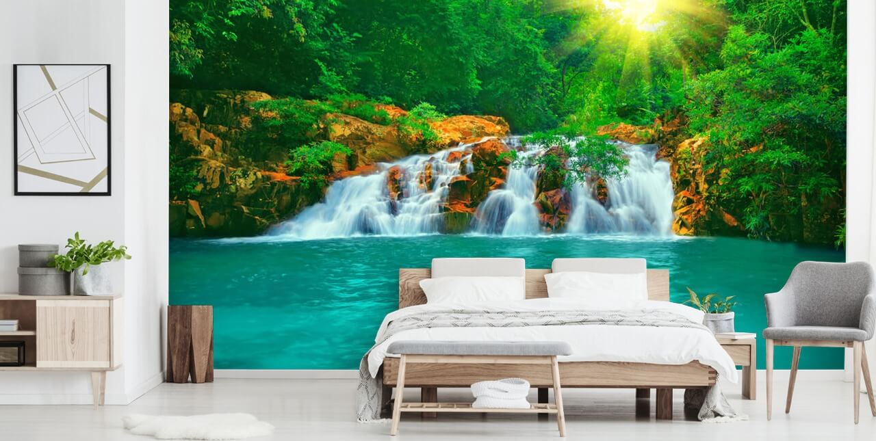 Rock Pool & Waterfall Waterfall Wallpaper