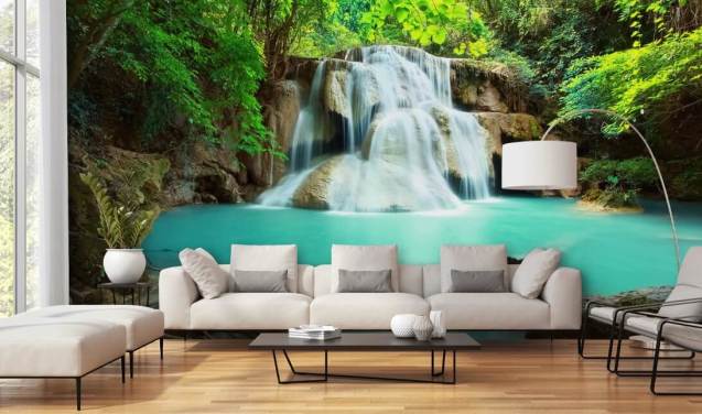 Waterfall Wallpaper & Wall Murals | Wallsauce UK