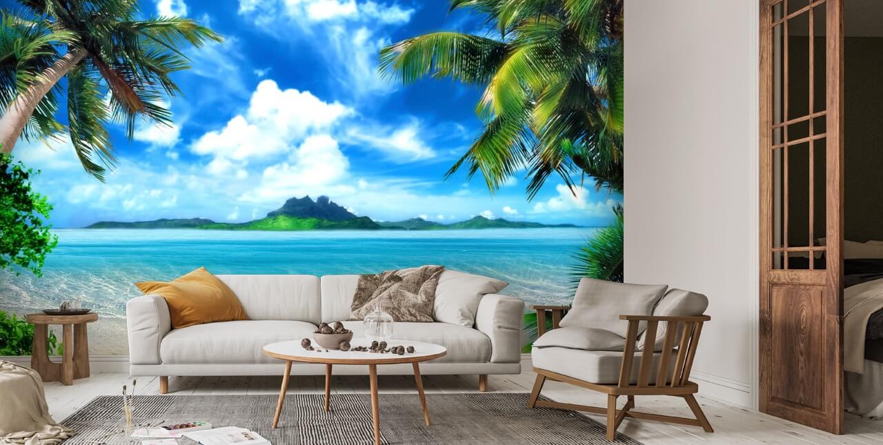 Paradise Island Hintergrundbild | Wallsauce DE