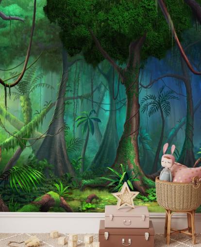 Fantasy-Dschungel-Tapete Fantasy-Dschungel-Tapete