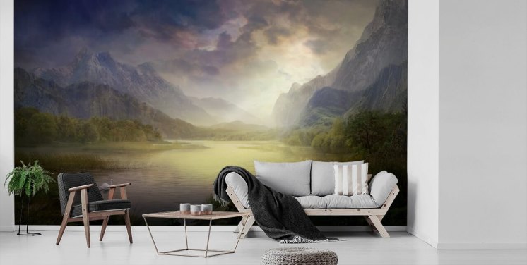 Papier peint Fantasy Lake