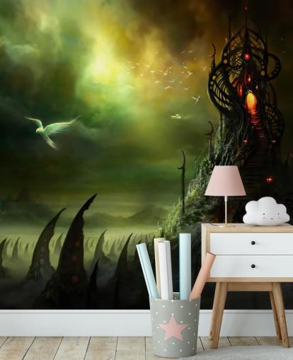 Böser Turm und Land-Tapete Böser Turm und Land-Tapete