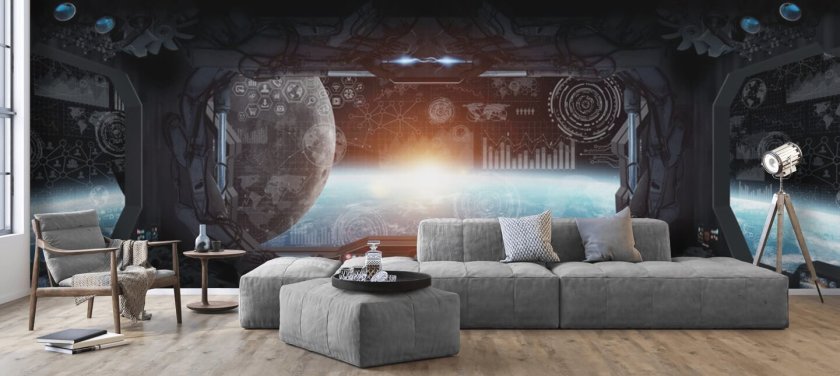 View from a Space Station Space Wallpaper