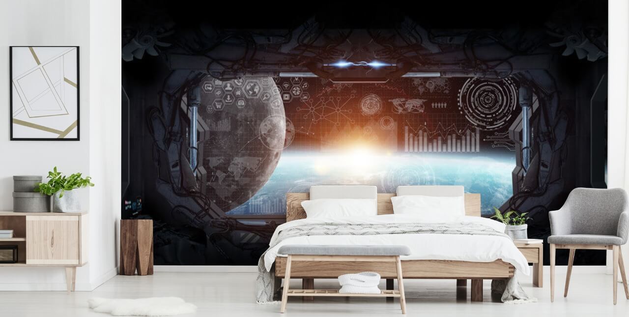 Blick von einer Raumstation Wallpaper Blick von einer Raumstation Wallpaper