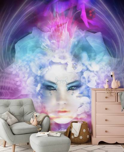 Fantasy-Mädchen-Gesicht Tapete Fantasy-Mädchen-Gesicht Tapete