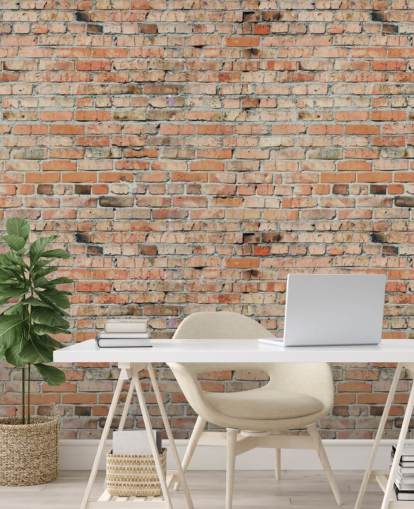 red customisable brick wallpaper mural called Faded Brick by Fotolia for bedrooms, kitchens and lofts red customisable brick wallpaper mural called Faded Brick by Fotolia for bedrooms, kitchens and lofts