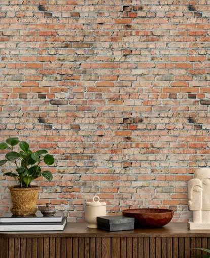 red customisable brick wallpaper mural called Faded Brick by Fotolia for bedrooms, kitchens and lofts red customisable brick wallpaper mural called Faded Brick by Fotolia for bedrooms, kitchens and lofts
