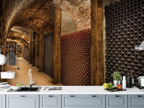 Weintunnel 3D-Hintergrundbild