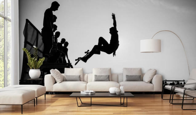 Skater Boy Doing Tricks Wallpaper
