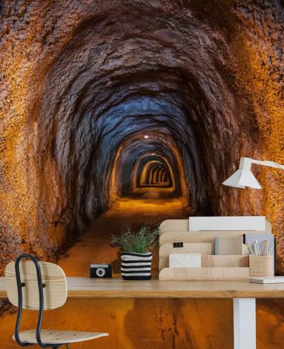 3d tilpassbart tapetmaleri kalt Cave Tunnel 3d tilpassbart tapetmaleri kalt Cave Tunnel