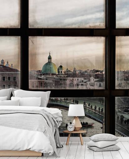 Venice Window View Baggrund Venice Window View Baggrund