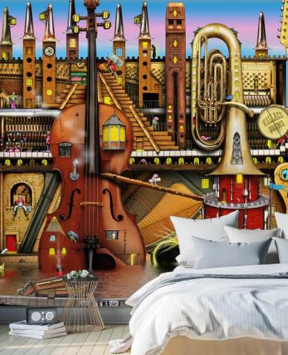 Fantasy Music Scene Baggrund Fantasy Music Scene Baggrund