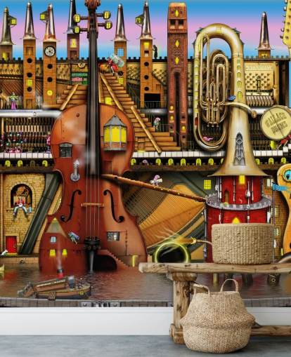 Fantasy Music Scene Bakgrund Fantasy Music Scene Bakgrund