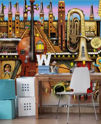 Papel de parede Fantasy Music Stage Papel de parede Fantasy Music Stage