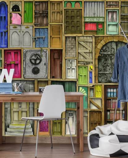 lots of colorful doors wallpaper lots of colorful doors wallpaper