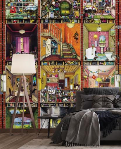 papel de parede de casa de fantasia papel de parede de casa de fantasia