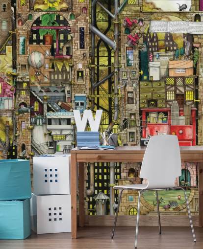 fantasiakaupunki taustakuva fantasiakaupunki taustakuva