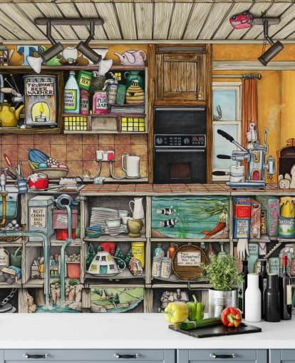 quirky kitchen wallpaper quirky kitchen wallpaper