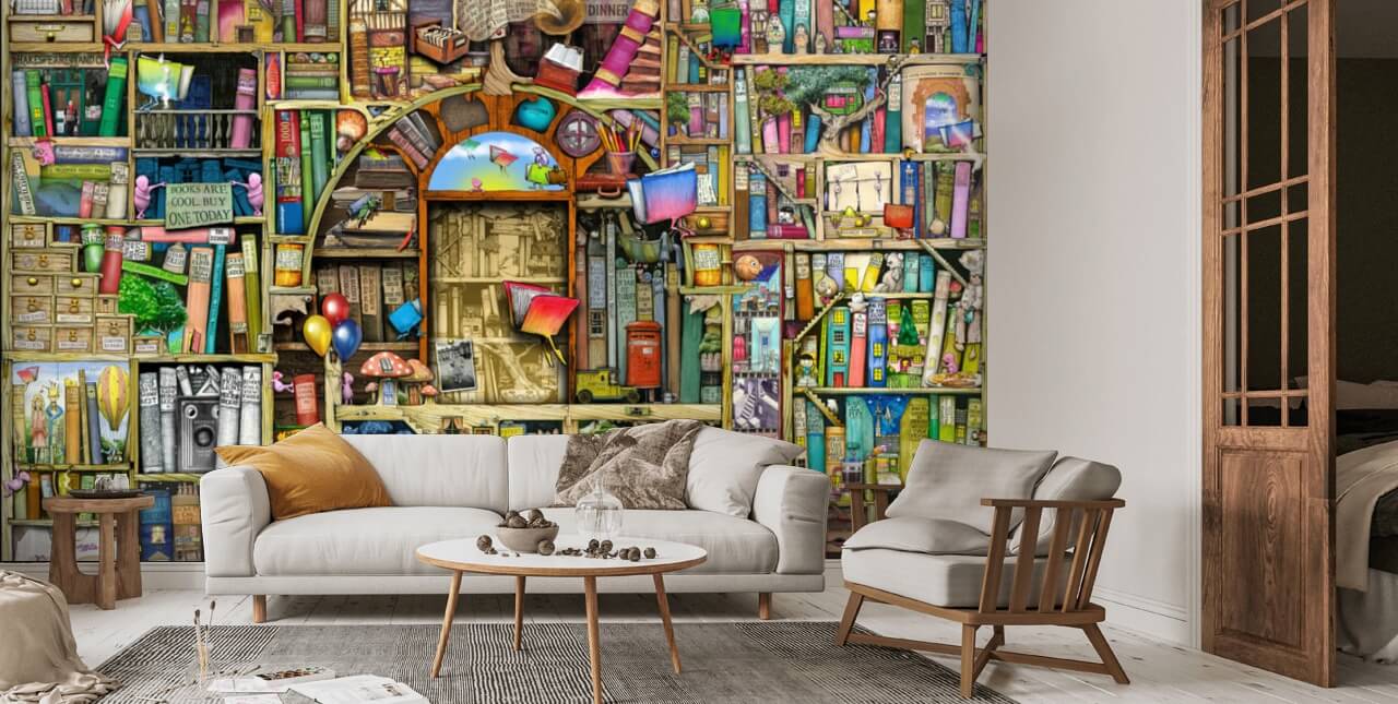 Neverending Stories Wallpaper Mural | Wallsauce US