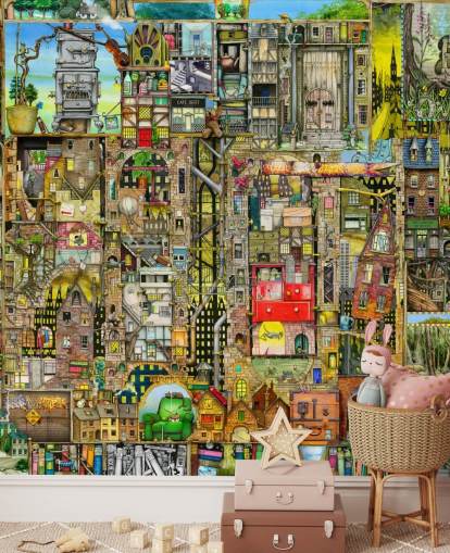 Fantasy Town Bakgrunn Fantasy Town Bakgrunn