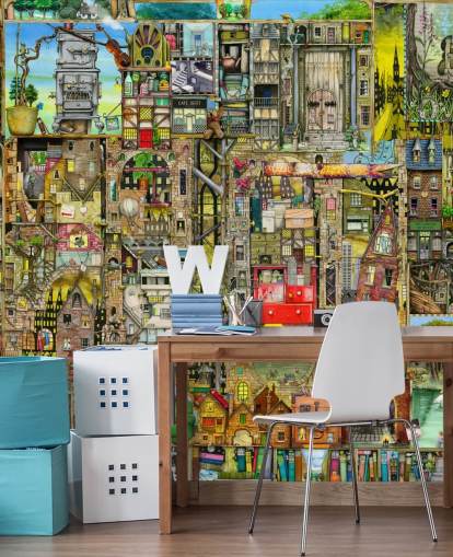 Papier peint Fantasy Town Papier peint Fantasy Town