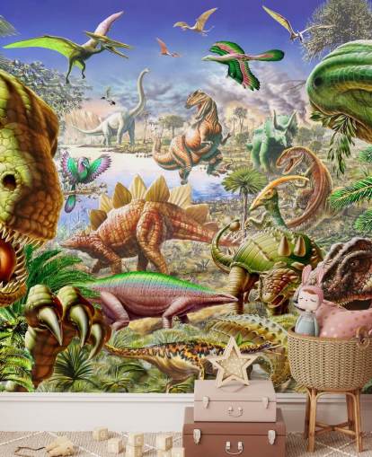 Mural Mundial dos Dinossau Mural Mundial dos Dinossau