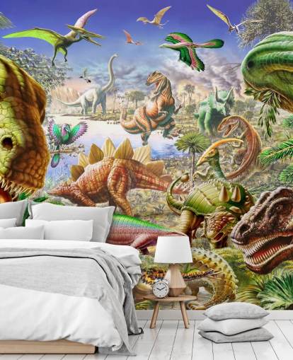 Dinosaur's World Mural Dinosaur's World Mural