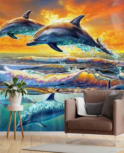 Dolphins Playing Wallpaper Dolphins Playing Wallpaper