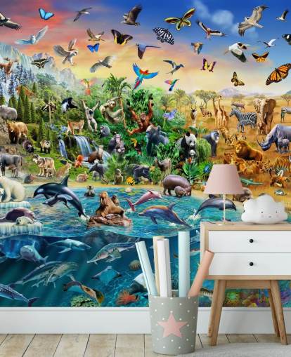 Endangered Species Animal Wall Mural Endangered Species Animal Wall Mural