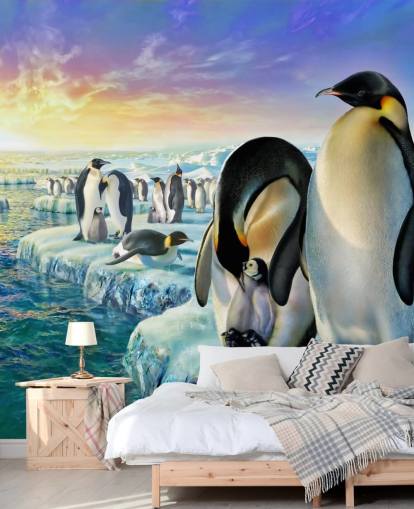 Penguin Colony Art Wallpaper Penguin Colony Art Wallpaper
