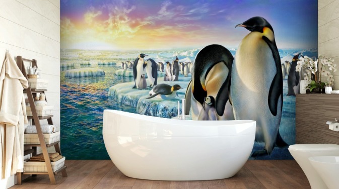 Papier Peint Art Colony Penguin